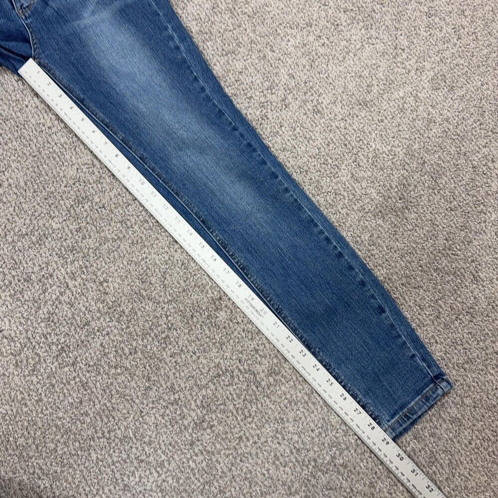 Judy Blue Jeans Womens 7 Medium Wash Mid Rise Skinny Distressed Stretch Denim - Picture 5 of 8